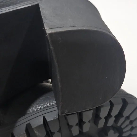 Torrid Black Combat Ankle Boots Heeled 3inch High Nwot. Size 8 - Picture 7 of 9